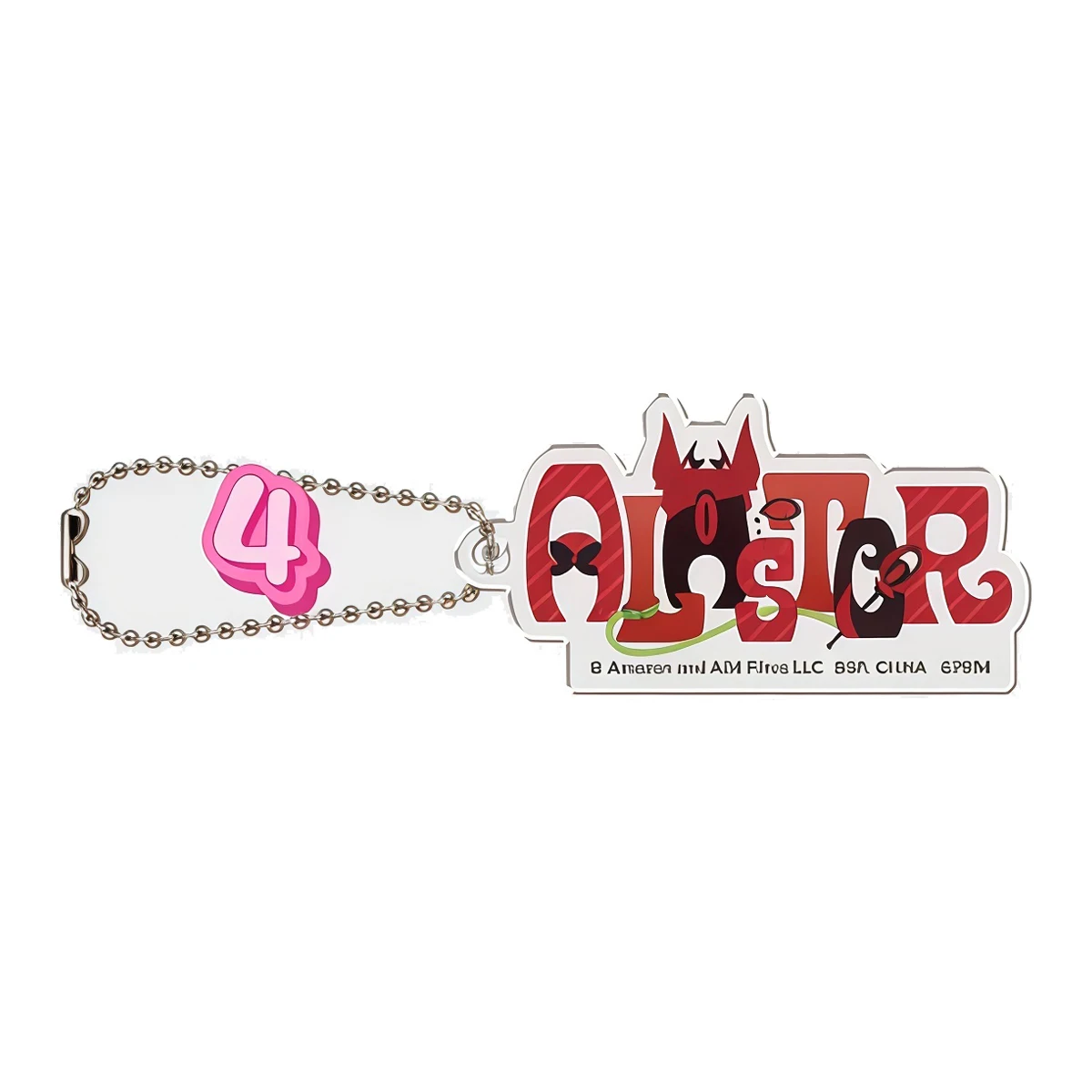 Leuke Cartoon Hazbin Hotel Brief Logo Karakters Creatieve Acryl Sleutelhanger Anime Tas Rugzak Hanger Geschenktasje Pakket Ornamenten