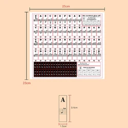 For Piano Lovers Piano Decal Notes Piano Stickers 1 Pcs 88/61/54/49/37 Keys Approx. 25*23cm Learning Beginners