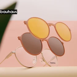 X108  Bauhaus Women Retro Round Prescription Eyeglasses Men 2022 New Vintage Myopia Optical Korean Eyewear