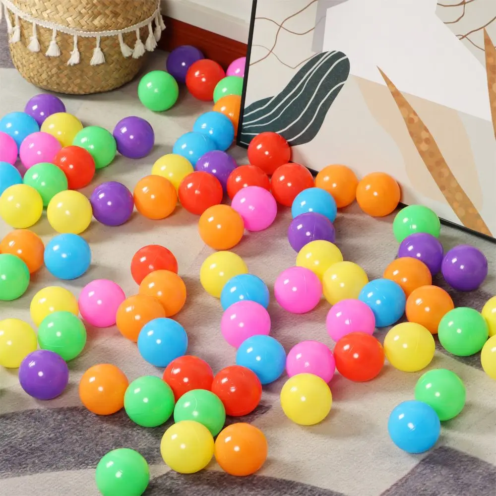 100Pcs Outdoor Sport Ball Colorful Soft Water Pool Ocean Wave Ball Eco-Friendly Plastic Baby Children Toys Air Balloons Ball