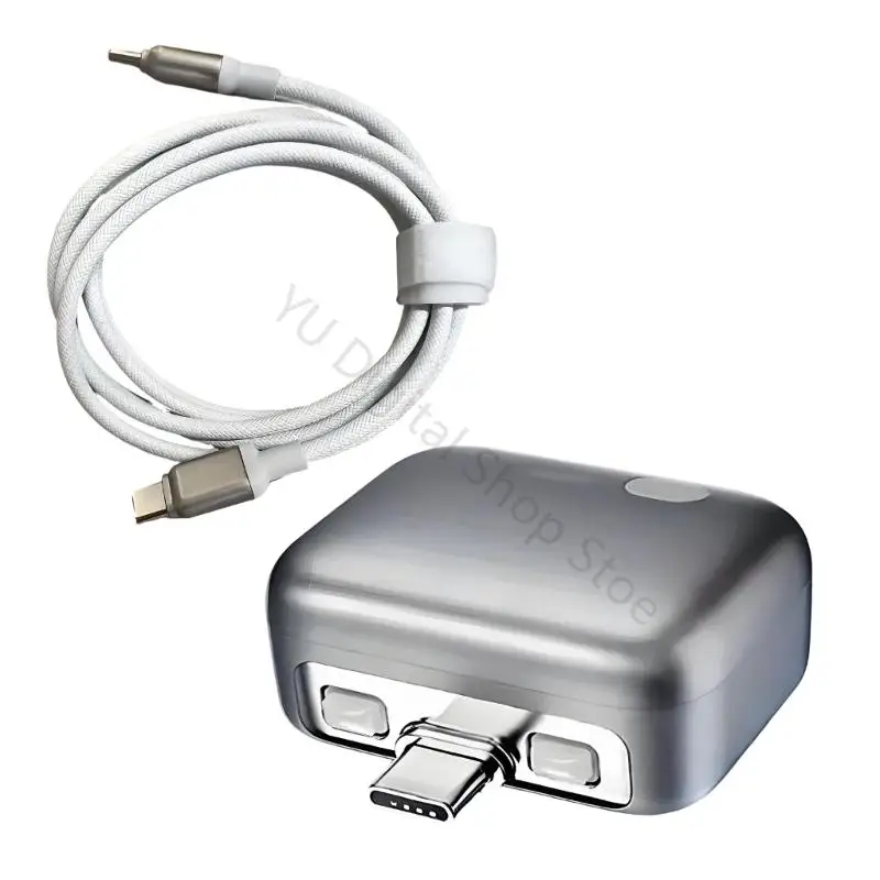 96BA USB-C-Volllade-Trennzubehör zum Aufladen Bett, kompakter Trennadapter mit Kabel für Telefone, Tablets – Detail 2