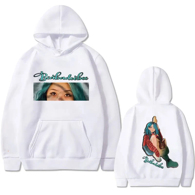

Singer Beabadoobee Double Sided Print Hoodie Men Women's Vintage Causal Pullover Sweatshirt Male Fashion Oversized Long Sleeve