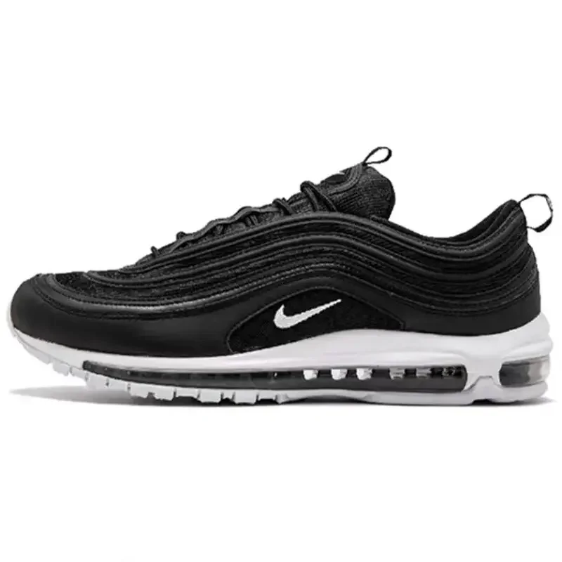 Nike Air Max AirMax 97 Black White Metallic Gold Silver Anthracite Original Nike Shoes Retro Casual Sneakers For Men Women