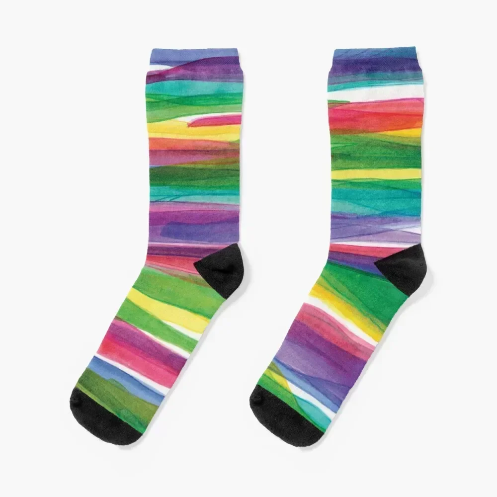 

Colorful Abstract River Flow Socks fashionable cycling football shoes Male Socks Women's
