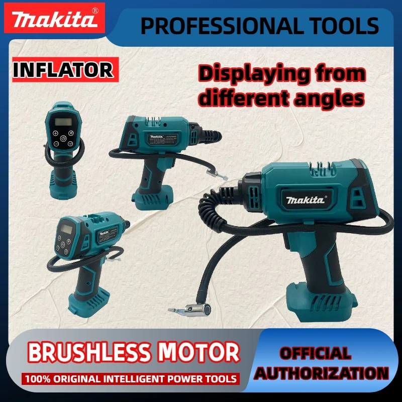 Makita Car mounted air compressor Automatic Cordless Inflator Electric Air Pump Car Tire Handheld Air Compressor