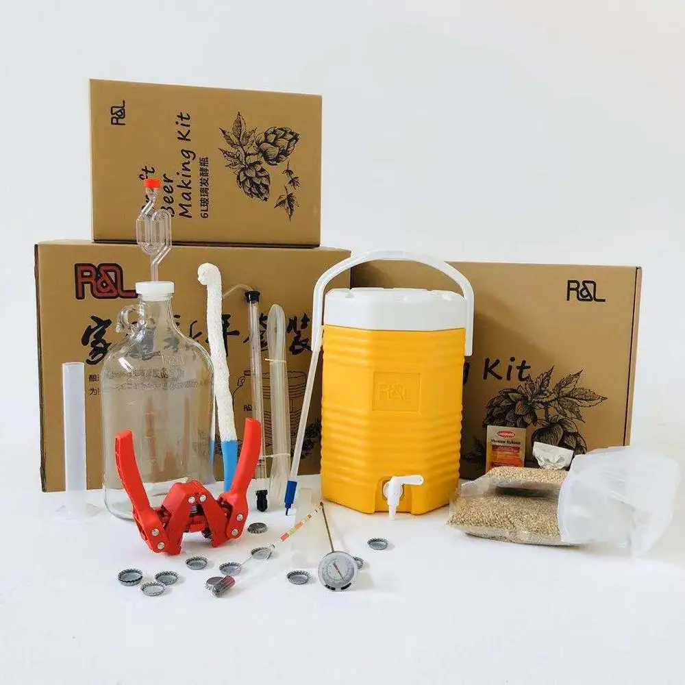 Homemade Kit New Home Brewing Microbubble and Craft Beer Includes 9L Cooler/Mashed Tun 6L