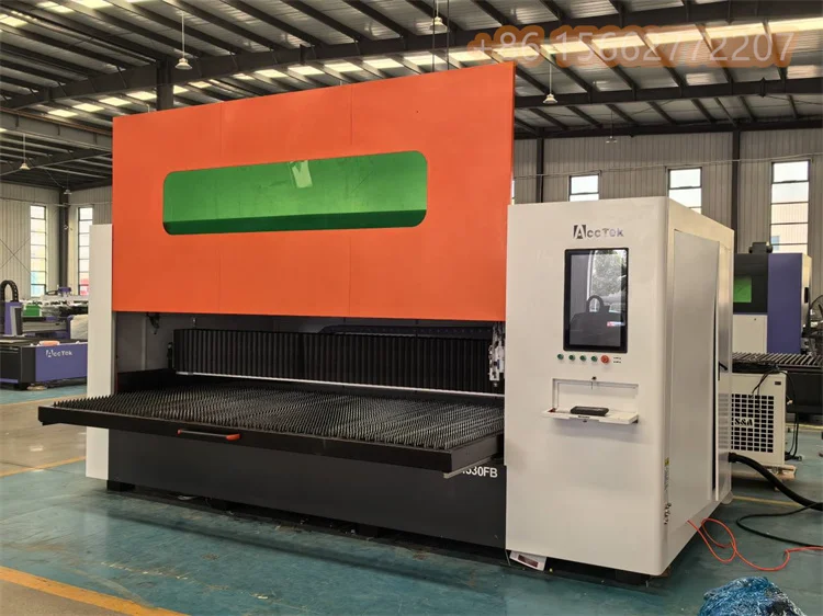 CNC Metal Fiber Laser Cutting Machine, 8% Off, Proteção completa fechada, para folha de alumínio de aço grosso, 12000W, 3000*1500mm