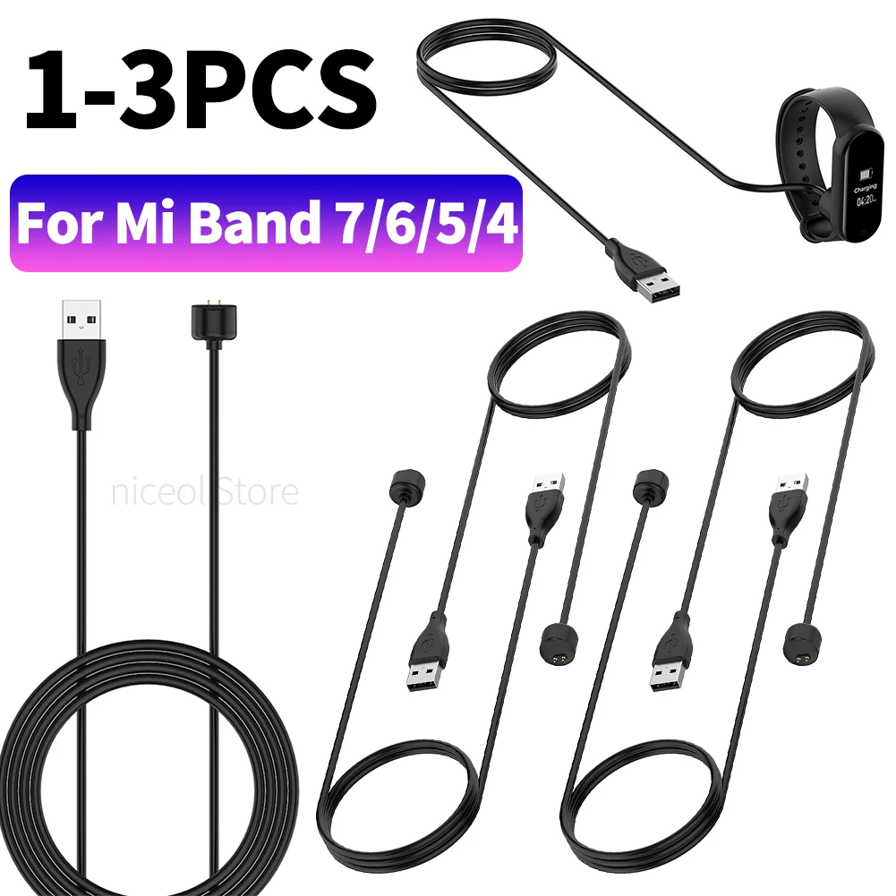 

50 см USB магнитный зарядный кабель, сменный кабель для зарядки, 5 В, 700 мА, адаптер для зарядного устройства, зарядный шнур для Xiaomi Mi Band 7/6/5/4