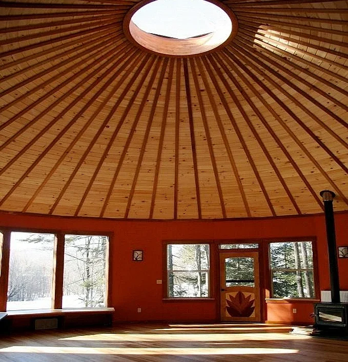 Mongolian Yurt Tent Outdoor Yurt Camping Tent Farmhouse Thickened Canvas Warm and Windproof European Tent Yurt