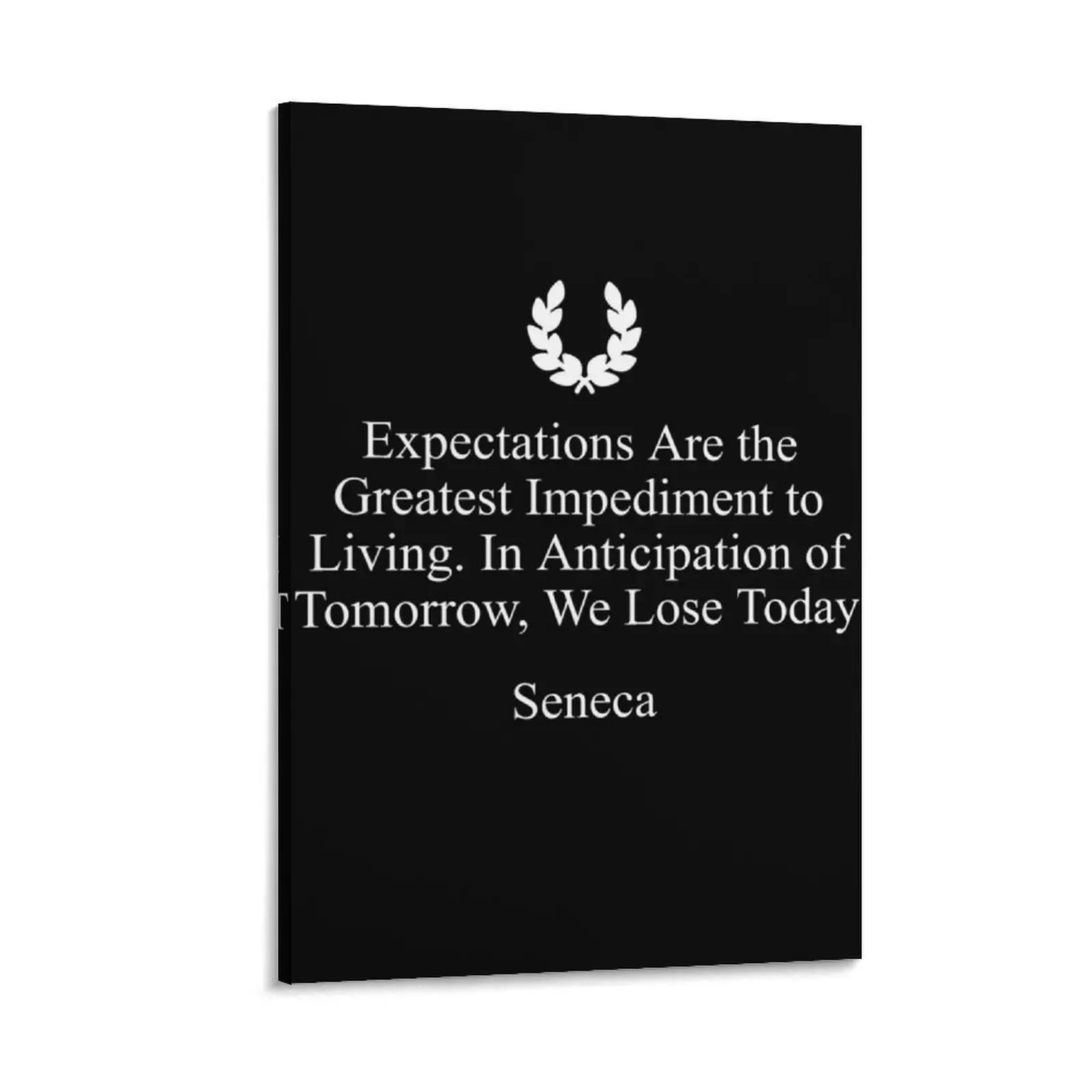 Stoic Quote on Expectations by Seneca Canvas Painting anime poster pictures for wall Decor for room