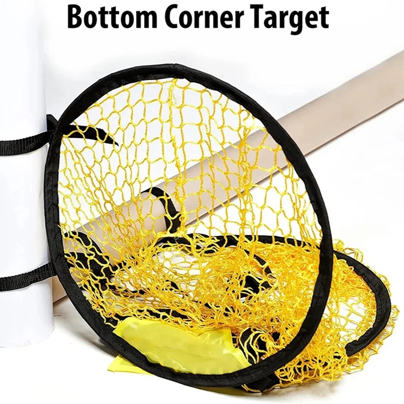 45 * 60cm Yellow Football Goal Free Kick Shooting Practice Target Pocket Training Auxiliary Net