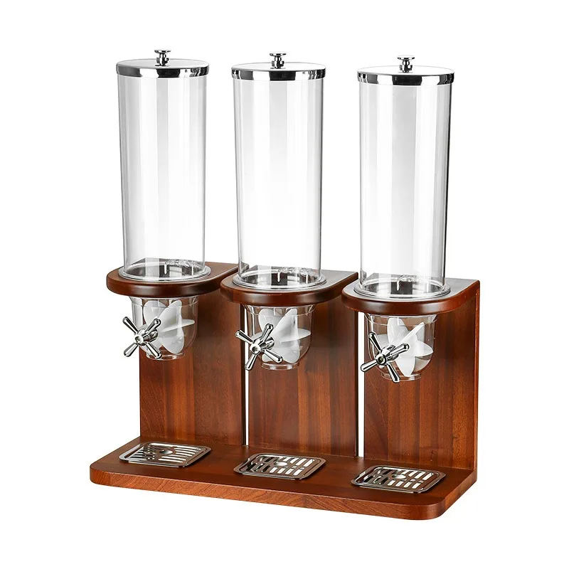 

Hotel buffet stove cereal machine grain dispenser oatmeal storage jar cereal storage bucket