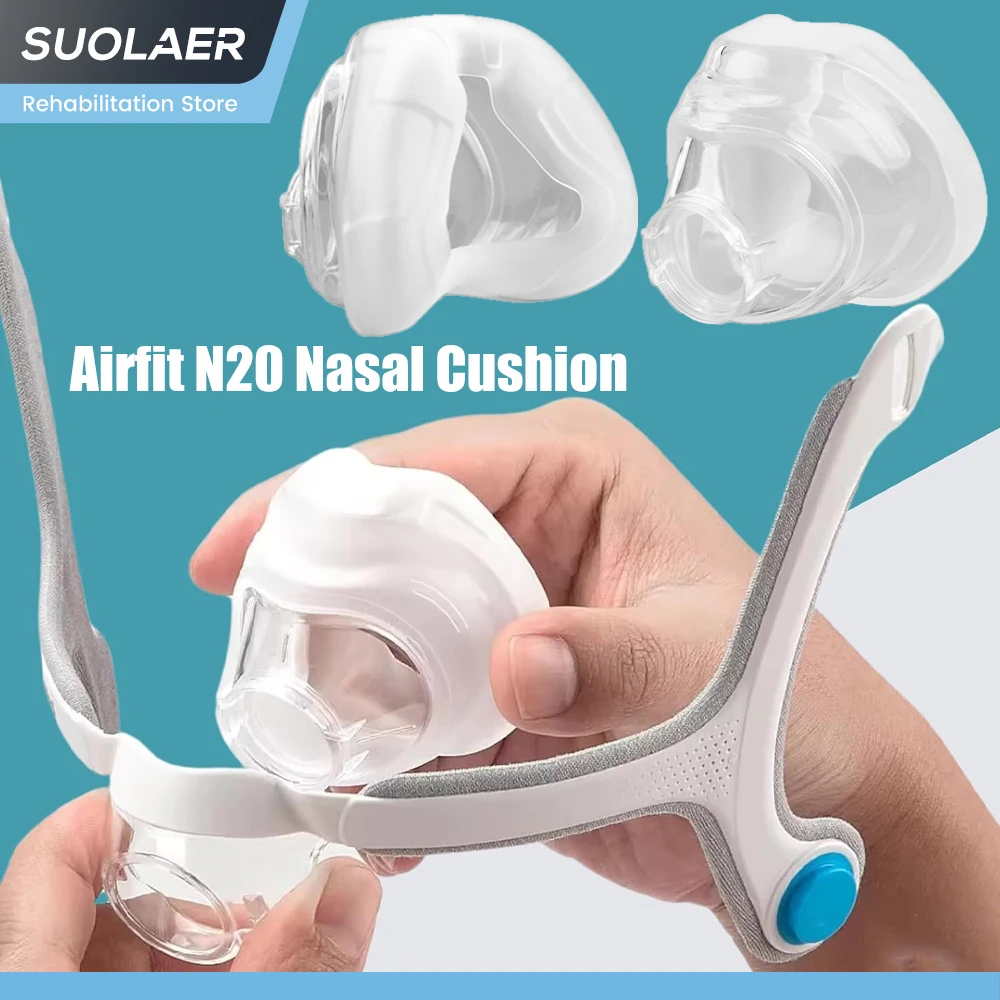 Replacement Cushion Compatible with N20 AirFit CPAP Nasal Mask Cushion Premium and Snug Fit Soft and Durable Material Cover Nose