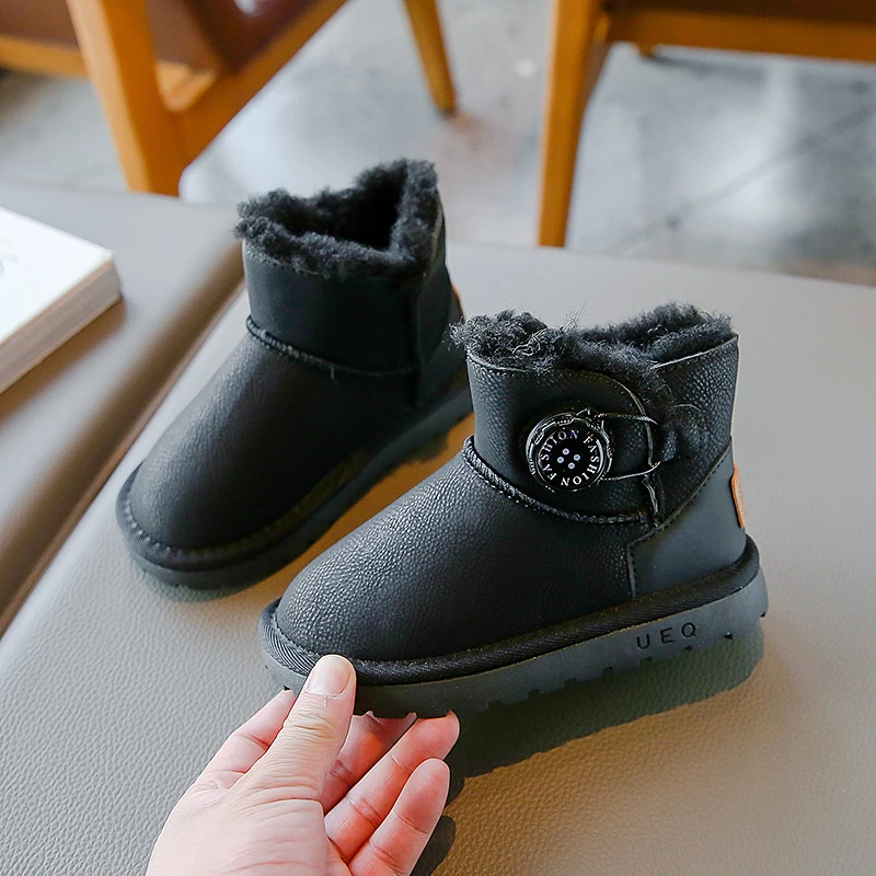 Kid Snow Boot Boy scarpe in cotone spesso ragazza stivale in cotone con suola morbida impermeabile Toddler Girl Shoe Sapato Infantil Menina you