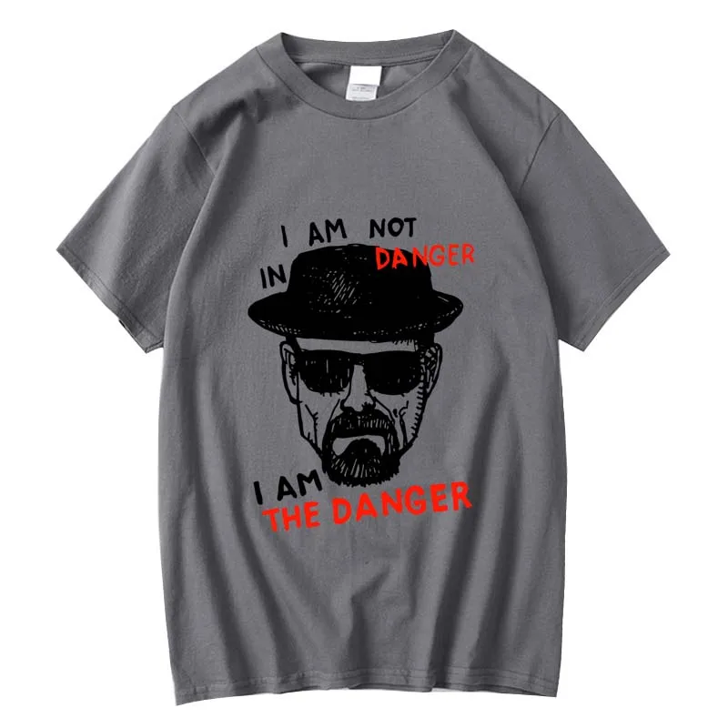 Men\'s T-shirt 100% Cotton Short Sleeve Breaking Bad Men T-shirt Casual Heisenberg Print Tshirt Cool T-shirt Male Men Tops