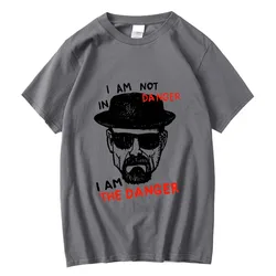 Men's T-shirt 100% Cotton Short Sleeve Breaking Bad Men T-shirt Casual Heisenberg Print Tshirt Cool T-shirt Male Men Tops