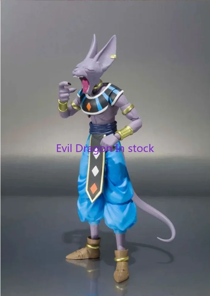 100% Original Bandai SH Figuarts SHF Beerus Dragon Ball Super Anime Action Collection Figures ของเล่น Figura ในสต็อก