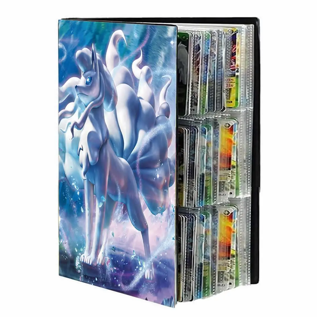 9 Pocket Anime Cover Kaarten Album Collectie Houder Bindmiddel Map Fit Voor Pokemon YuGiOh TCG Game Sport Voetbal 540 kaart Opslag