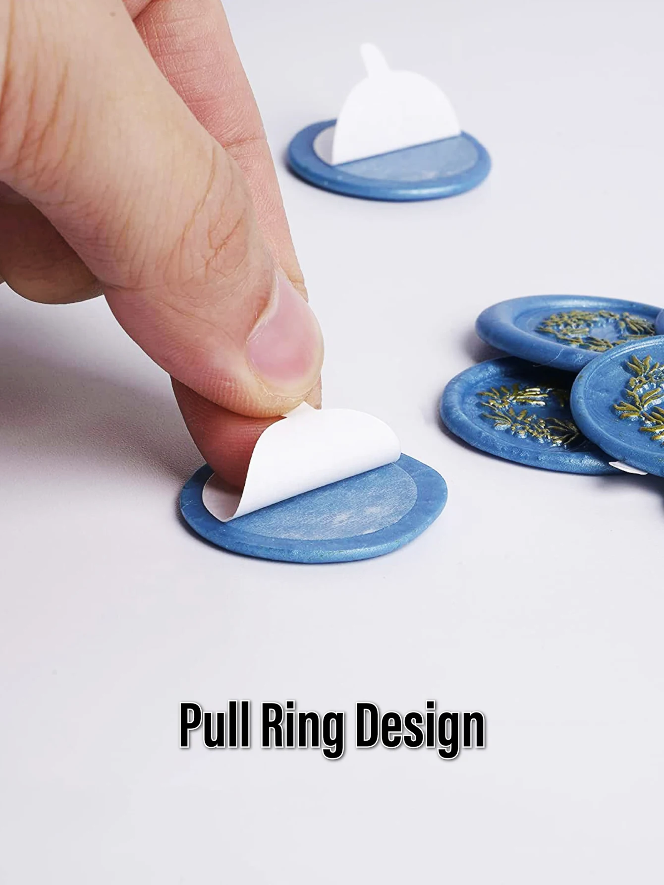 100pcs Double-Sided Adhesive Dots for Wax Seal Stamp, 1inch Adhesive Wax Seal Backing Stickers, Craft Adhesive Waxing