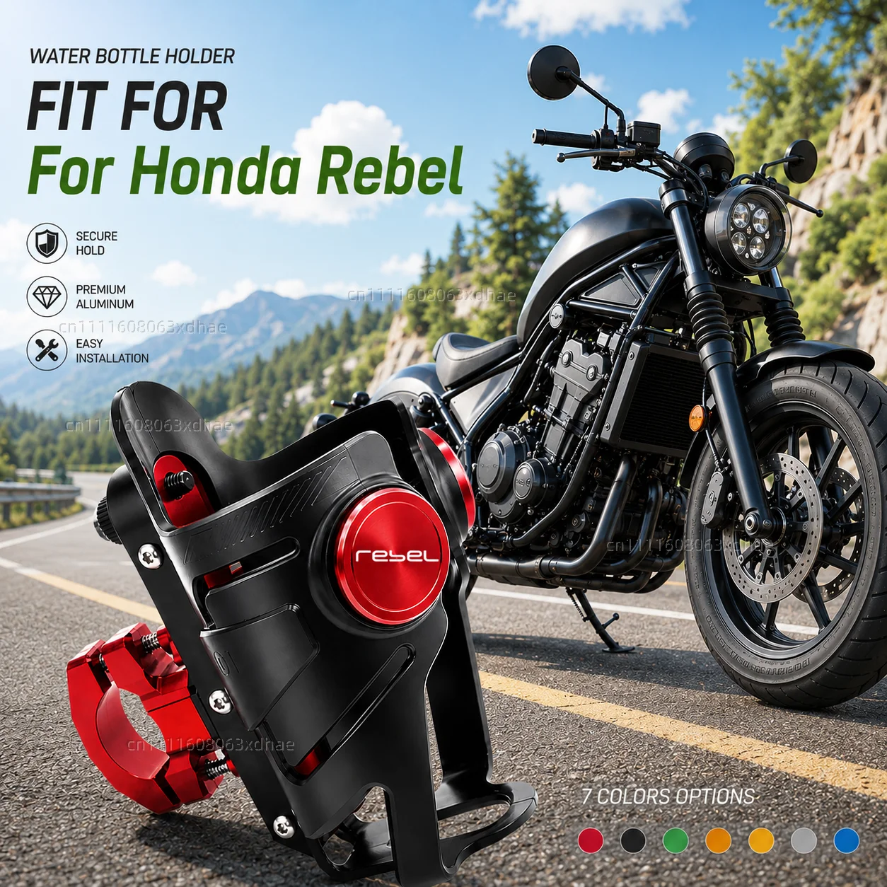 

Motorcycle Water Bottle Holder For Honda Rebel 300 Rebel 500 CMX Coffee Beverage Tea Cup Support Modification Accessories