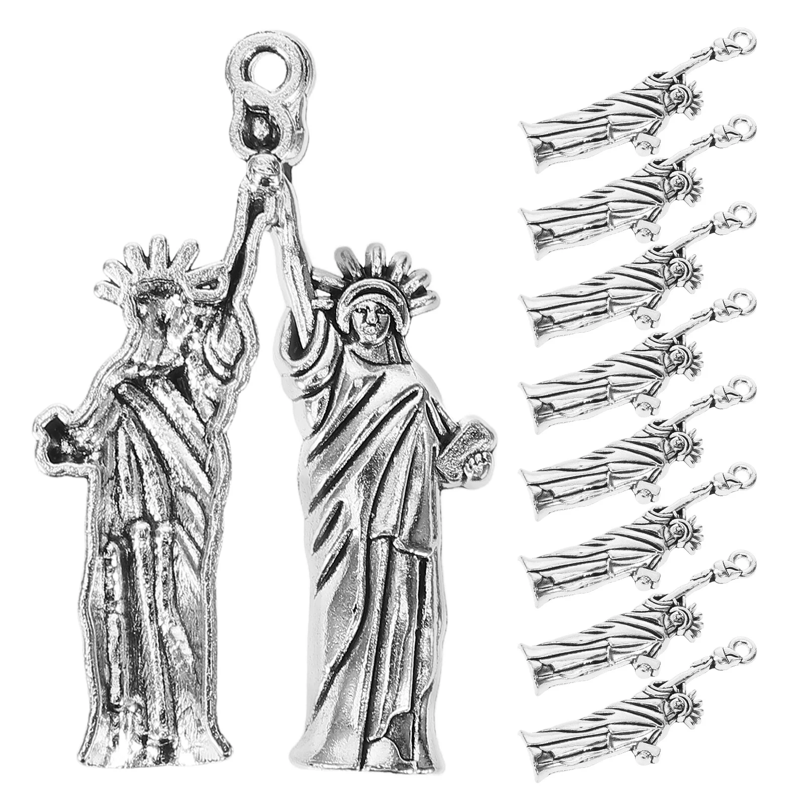 

20pcs Alloy Charms Pendant Statue Of Liberty Diy Jewelry Making Craft For Necklaces Bracelets Earrings Hanging Decor Vintage