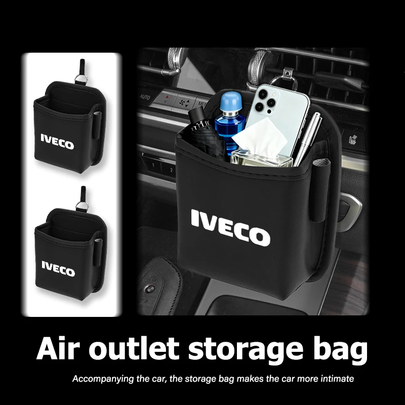 Caja de almacenamiento universal para colgar en la puerta del coche, bolsa organizadora para llaves y teléfono para IVECO Daily e-Daily 4x4 Eurocargo S-eWay T-Way Stralis ‌