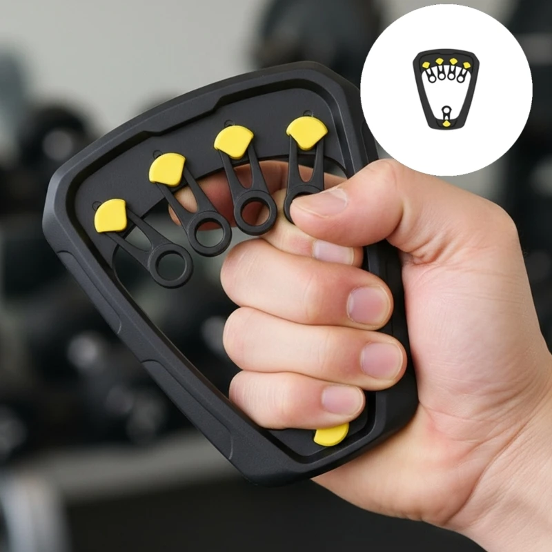 

Grip Strength Trainer Finger Hand Exerciser Strengthener Portable Fitness Finger Gripper Gym Expander Easy to Use 24BD