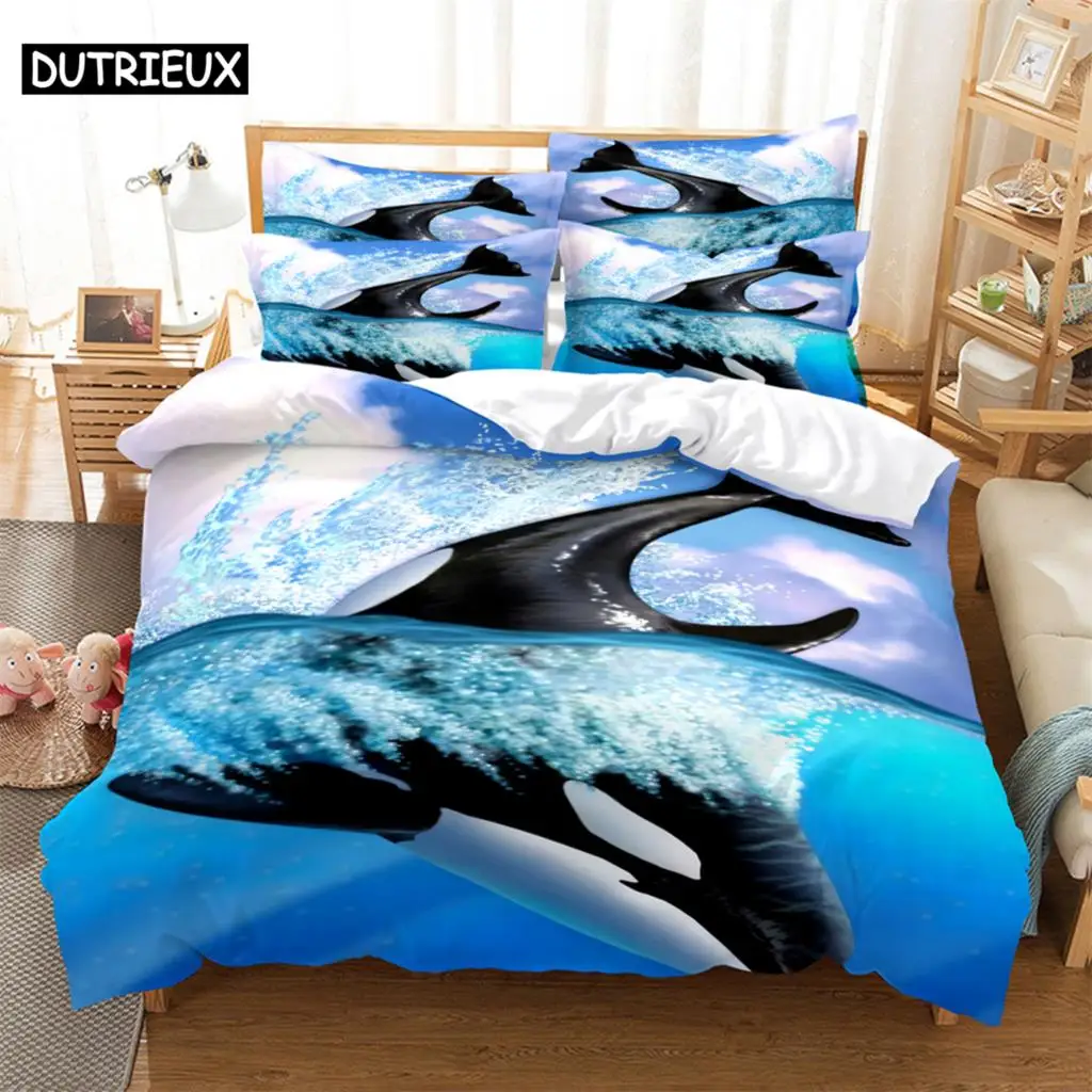 

Marine life Bedding Set Duvet Cover Set 3d Bedding Digital Printing Bed Linen Queen Size Bedding Set Fashion Design