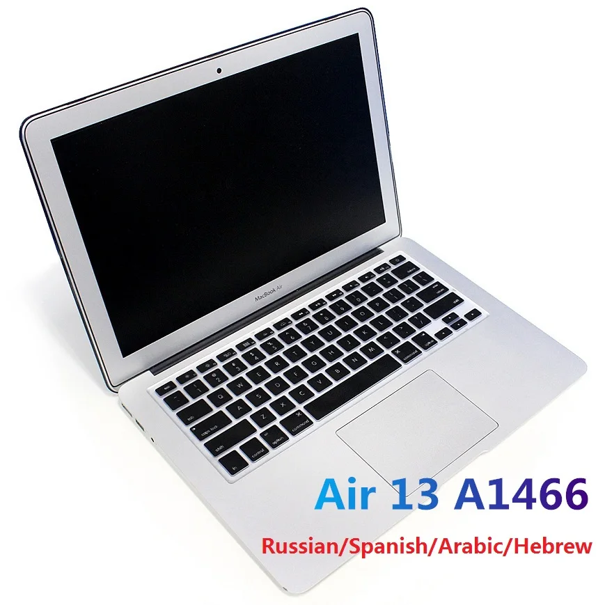 

Soft TPU Keyboard Skin for Macbook Air 13 A1466 EU US Russian Spanish Arabic Portuguese Hebrew Keyboard Cover Laptop Skin Film