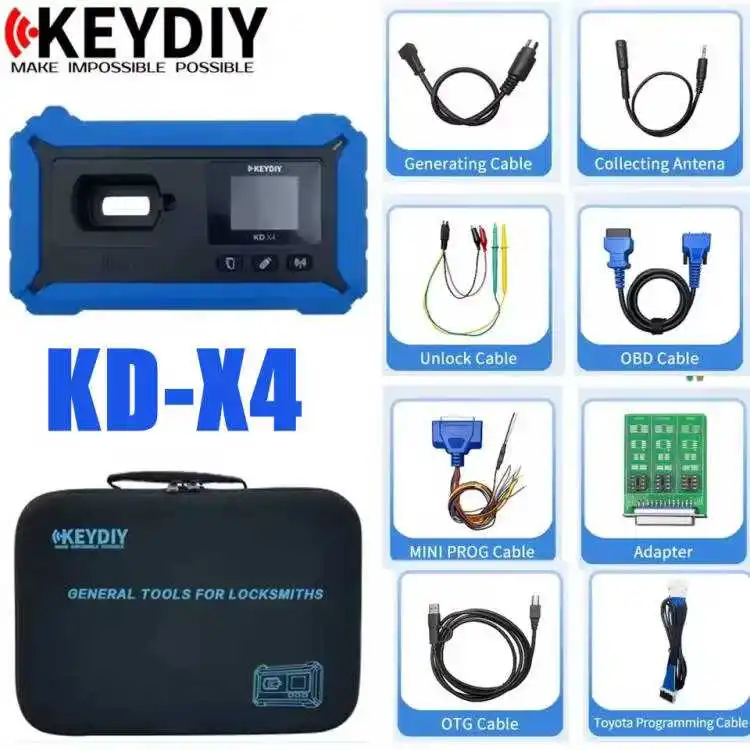 Auto Key Programmer KEYDIY KD-X4 Multiple Functions Car Key Programmer Auto Remote Generator Chip Reader Frequency Tester