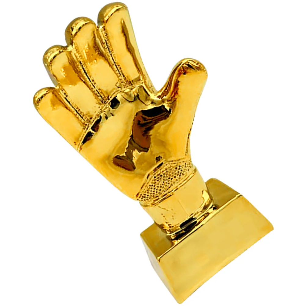 Football Glove Trophy Soccer Supply Outdoor Decorative Award Child