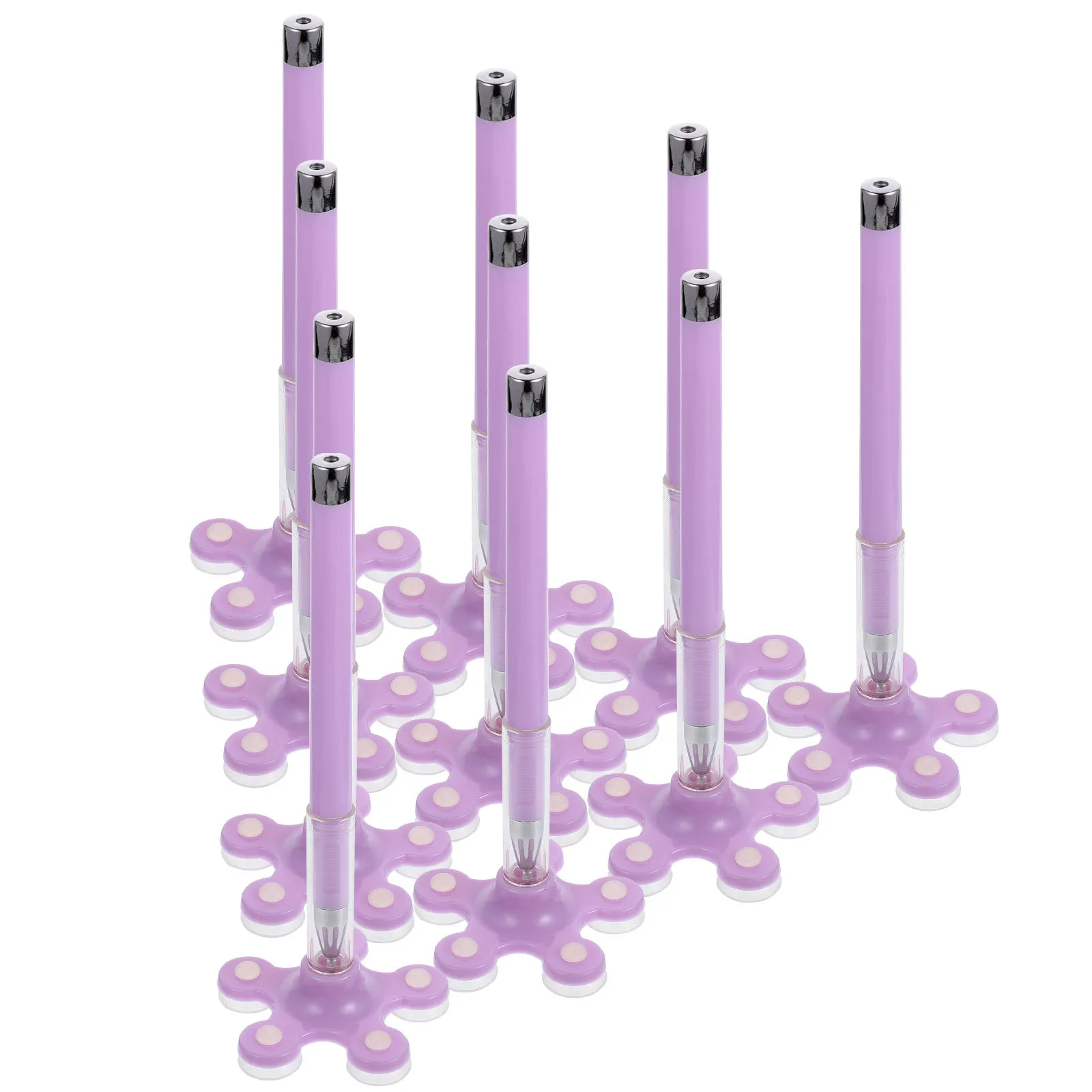 10pcs Multifunctional Writing Smooth Ink Medium Pens Creative Phone Holder Suction Cup Phone Stand Dual-Use Pens
