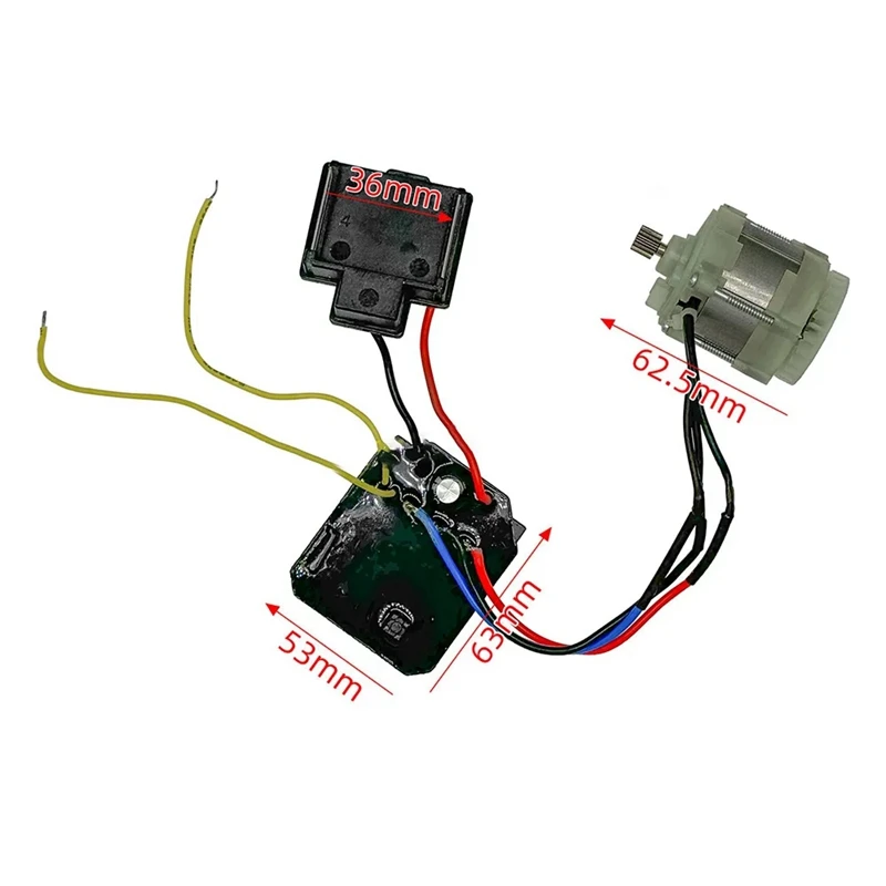 ABPQ-Brushless Motor Assembly With Pins Foot For 4In 6In 8In Electric Chain Saws Brushless Electric Chain Saw Motor Assembly