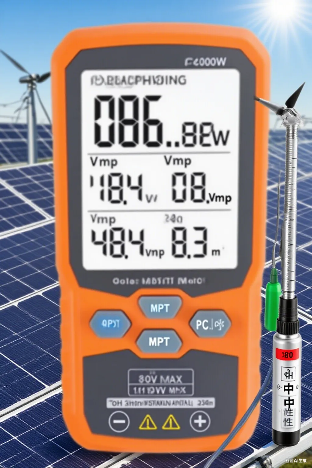 

FT-1000W MPPT Solar Power Meter, Photovoltaic Multimeter, Photovoltaic Power Tester, PV Module Maximum Power Tester Tools