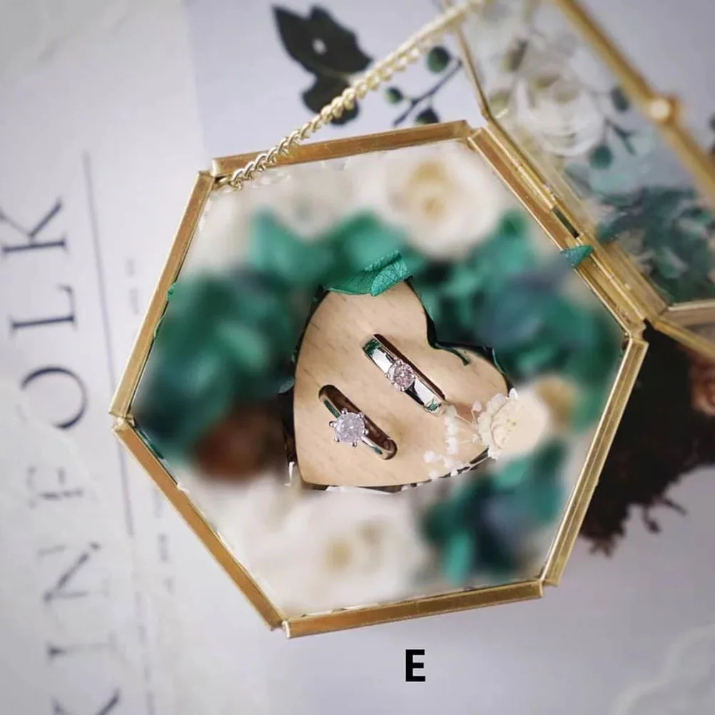 

Деревянная подставка для колец двойной формы, органайзер для ювелирных изделий из бука, незавершенный для свадебного розничного держателя колец