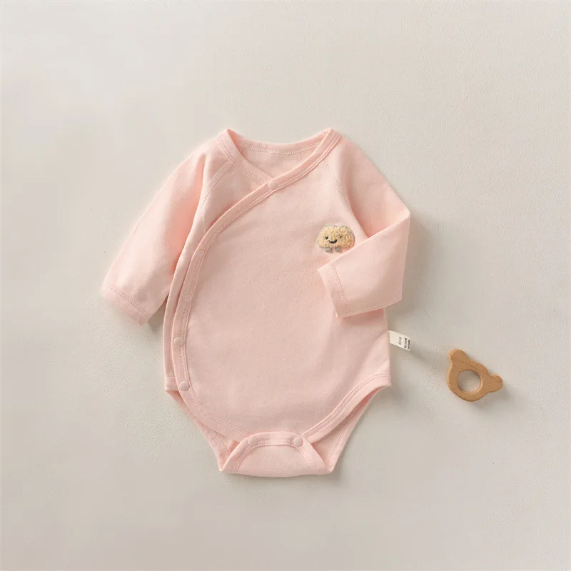 First Christmas Baby Girl Romper Long Sleeve Cotton Solid Color Spring Autumn New Arrival Baby Boy Bodysuit Unisex Infant Cloth