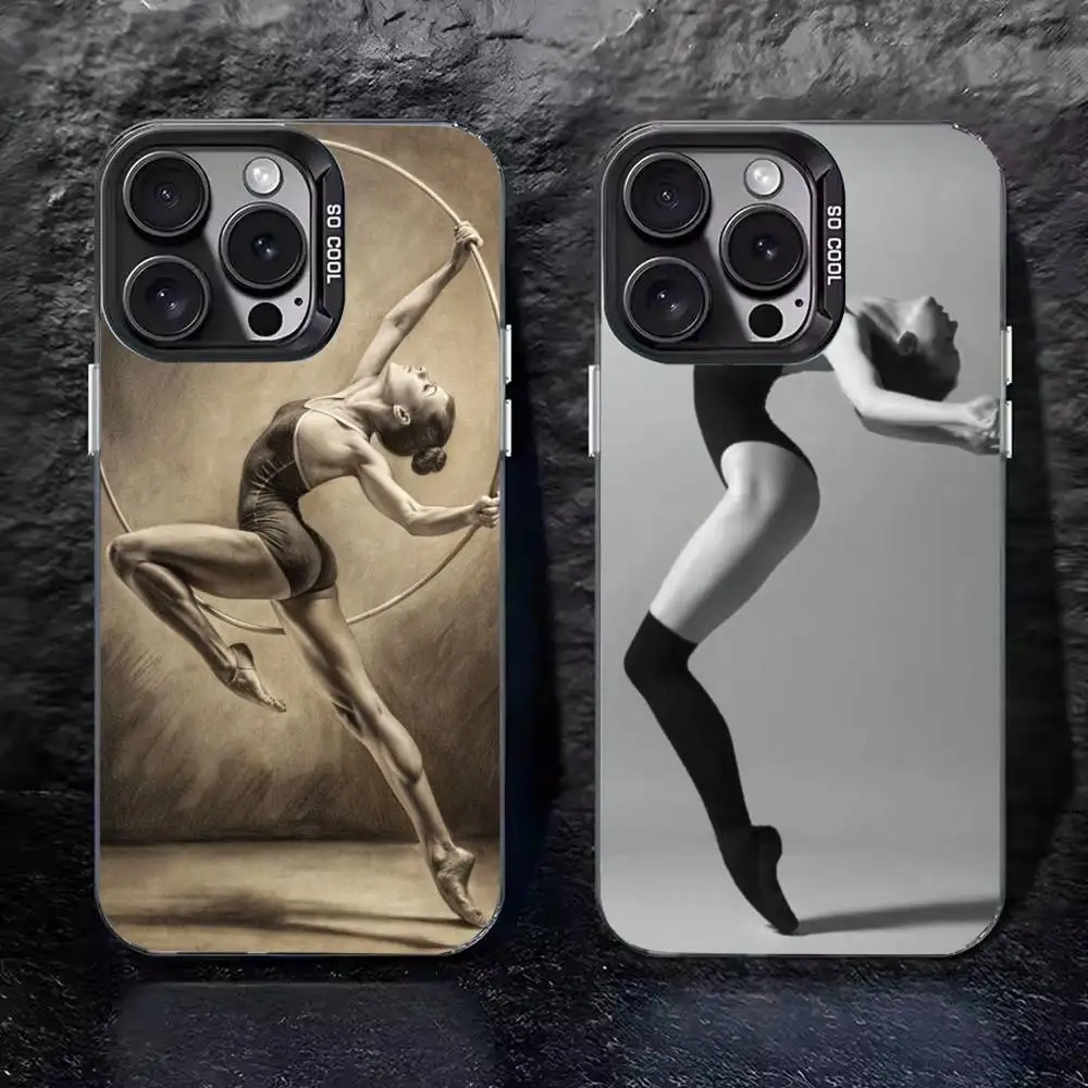 Simple Swan Dance Ballet  Phone Case For iPhone 17 16 15 14 13 12 11 Pro Max XS Max 7 8 Plus Shockproof Silicone Matte Cover