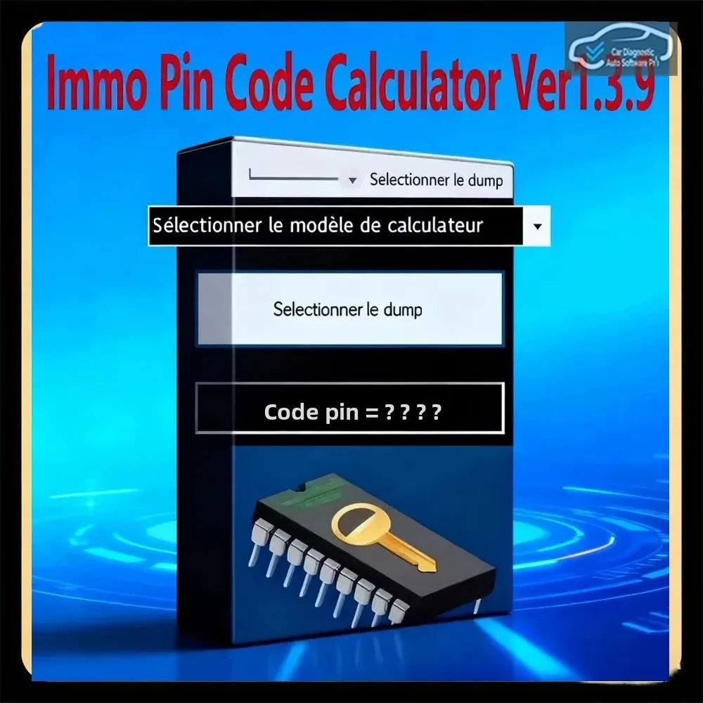 IMMO PIN CODE Calculator V1.3.9 Coding Auto Repair Software Tool for Decoding PSA ECU Keys by Dum