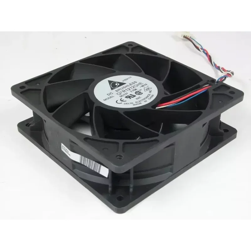 

Delta Electronics QFR1212GHE 8E1X DC 12V 2.70A 4-wire 120X120X38mm Server Cooling Fan