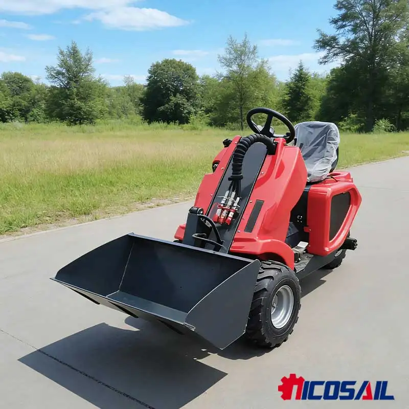 

Hot Sale New Mini 3 wheel Skid Steer Loader EUR5 & CE Compliant, Fit for Landscaping & Industrial Plants