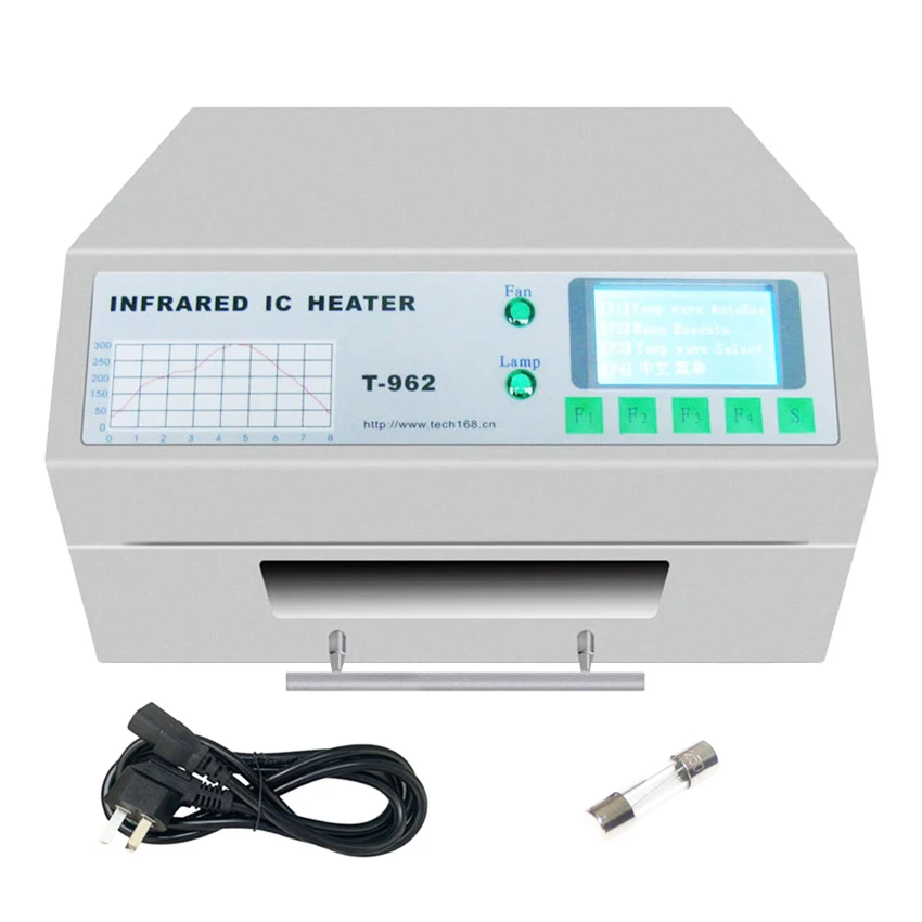 T-962 Infrared IC Heater Desktop Infrared Reflow Soldering Machine For BGA SMD SMT Rework Solder Oven Station 180 x 235 MM