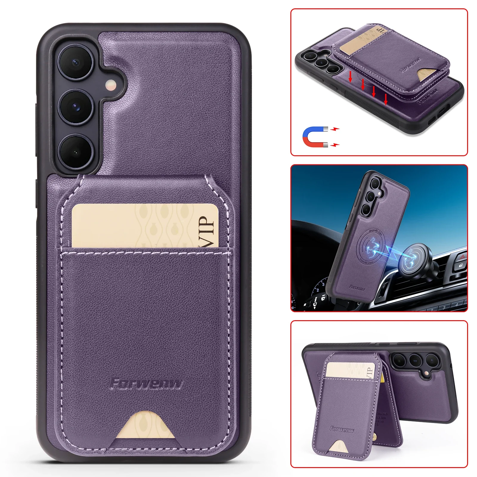 

2 in 1 Anti Theft Brush Wallet Cover for Google Pixel 9 9Pro 8 7 6 Pro 8A 7A 6A Luxury Detachable Vertical Leather Case