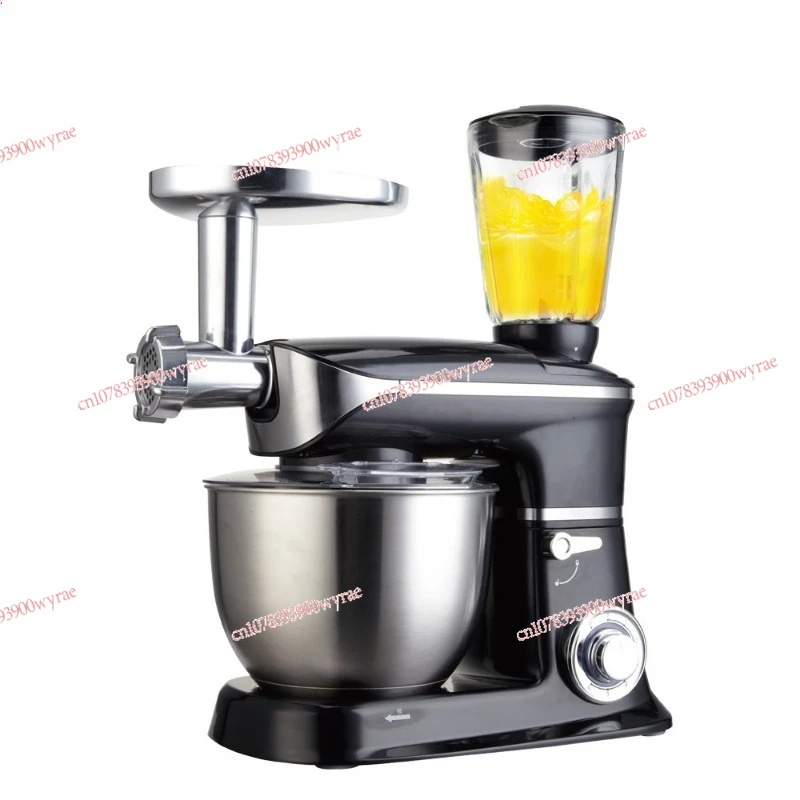 Three-in-one household multi-functional dough mixing machine, automatic juicing, meat grinder, cooking machine, stirring chef