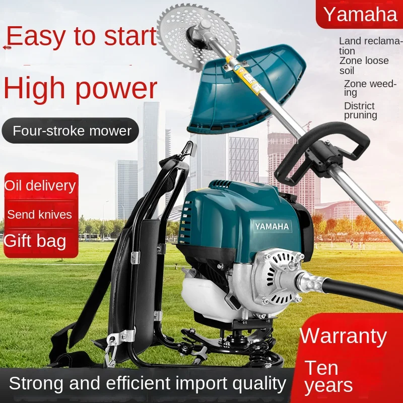 Wyj Mower Gasoline Grass Trimmer Multi-Functional Small Weeding Machine Brush Cutter