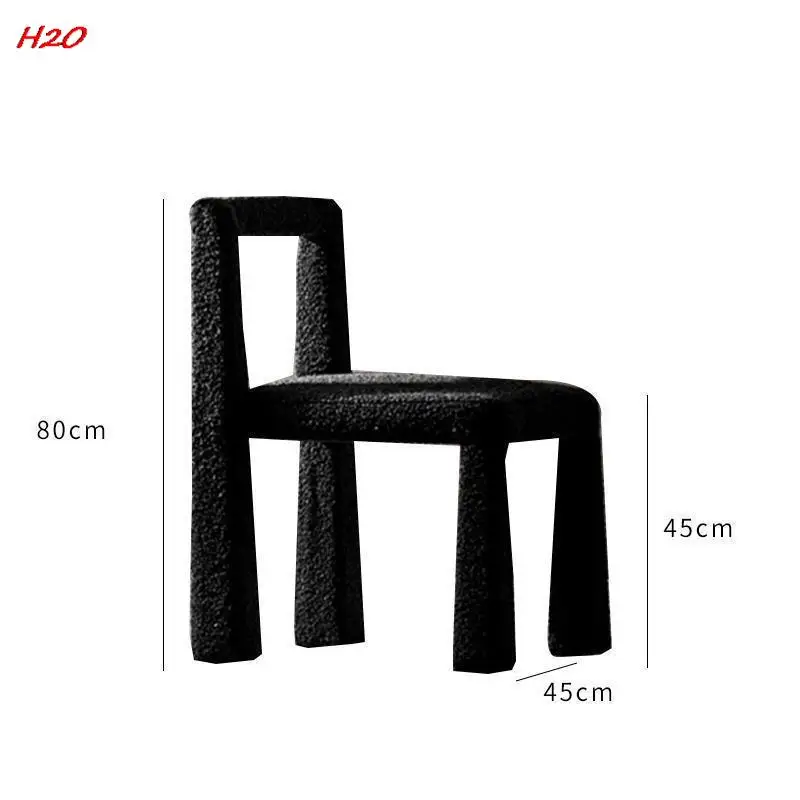Silent Wind Lamb Plush Dining Table And Chair Designer Style Chair Modern And Simple Household Makeup Stool Esszimmers Tühle