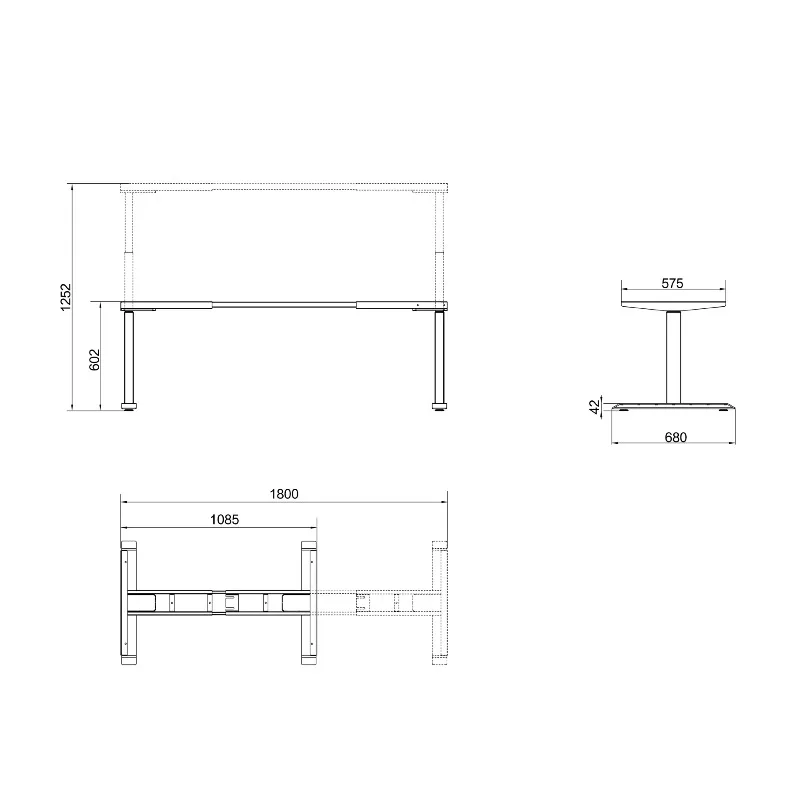 Electric Lifting Desk Frame Dual Motor Upgraded Home Computer Gaming Desk Smart Lifting Desk Legs