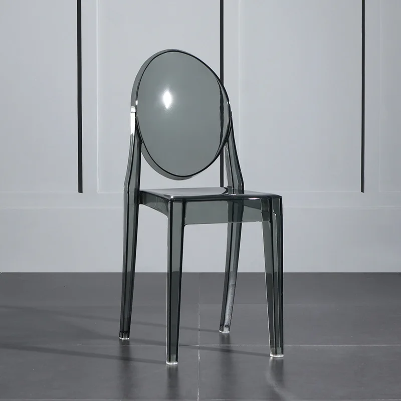 

Скандинавский обеденный стул, стул-призрак, простой туалетный стул для макияжа, акриловый прозрачный стул