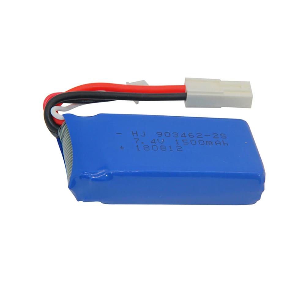 Lipo battery for 12428 Car FT009 Remote control boat speedboat  7.4V 1500mAh 2S 903462 JST/T/EL/SM Plug high capacity battery