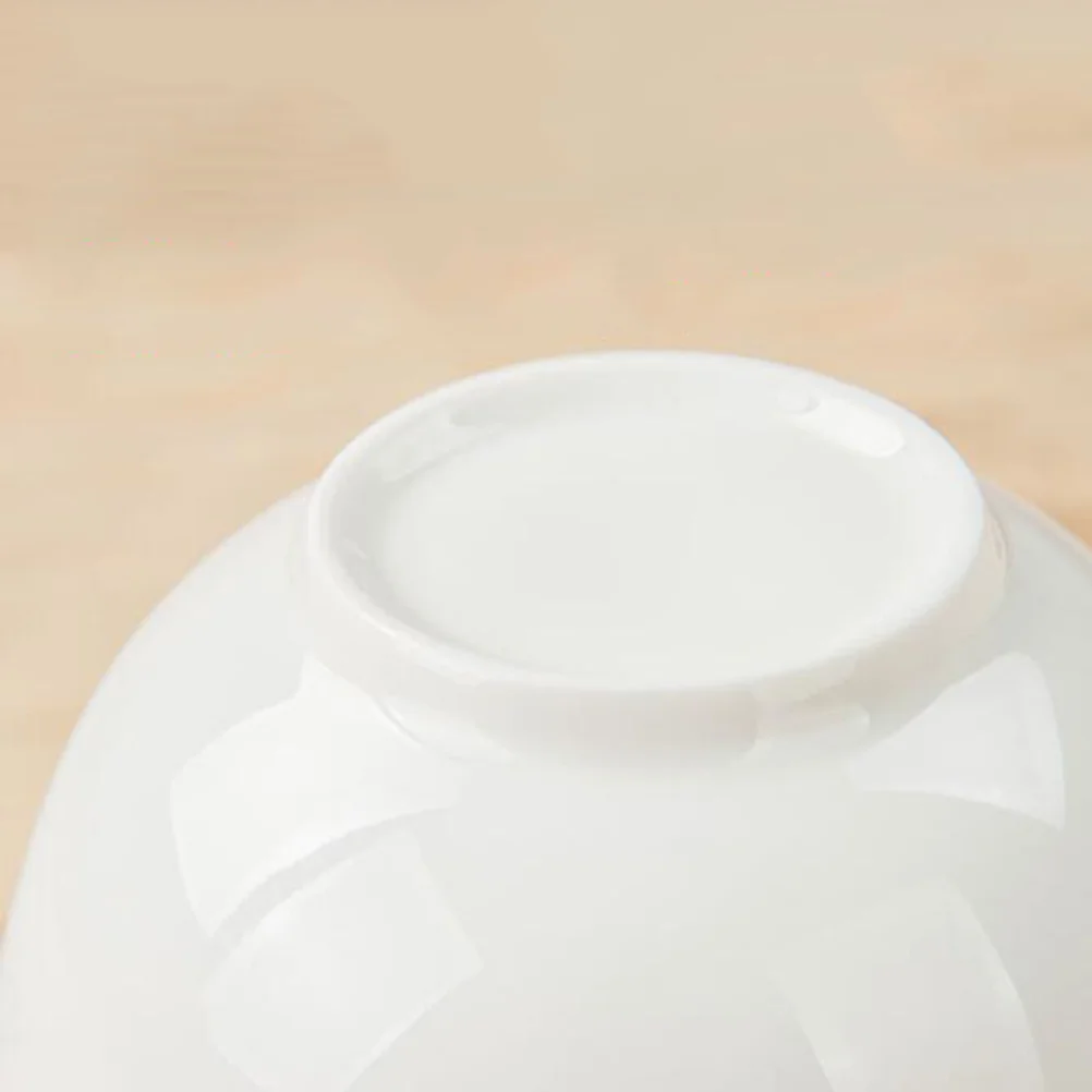 

6Pcs Rice Bowls White Porcelain Stackable for Home Restaurant Serving Soup Salad Cereal Tableware Porcelain