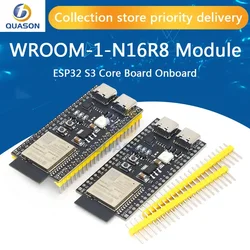 ESP32 / ESP32-S3 WiFi+Bluetooth Internet Of Things Dual Type-C Development Board Core Board ESP32-S3-DevKit C N16R8